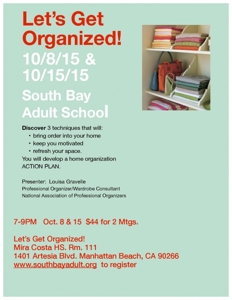 Let's Get Organized Poster by Louisa Gravelle